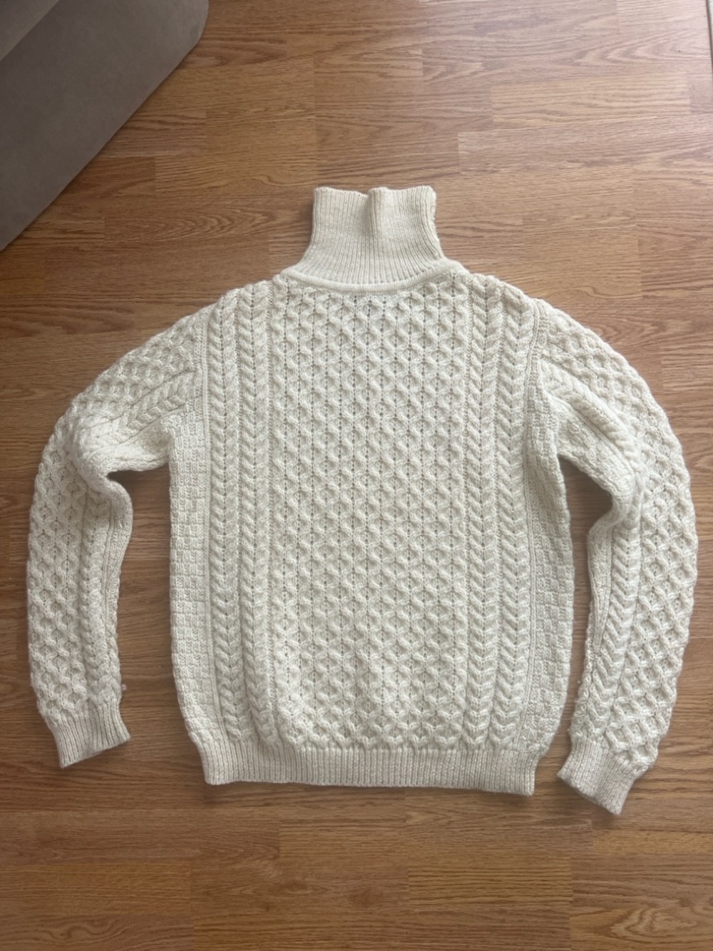 Ireland Fisherman Cable Knit Turtleneck Sweater - Women